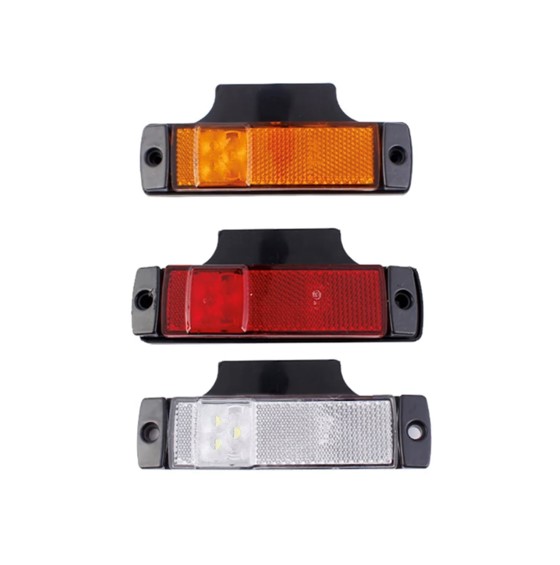 LED lavprofil side markerignslygte med refleks - Image 2