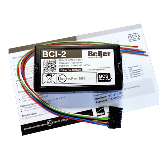 Speed og tændings signal Interface BCI-2 Beijer