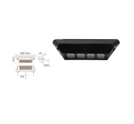 LED manøvrerings lys- scene og baklys R148 godkendt