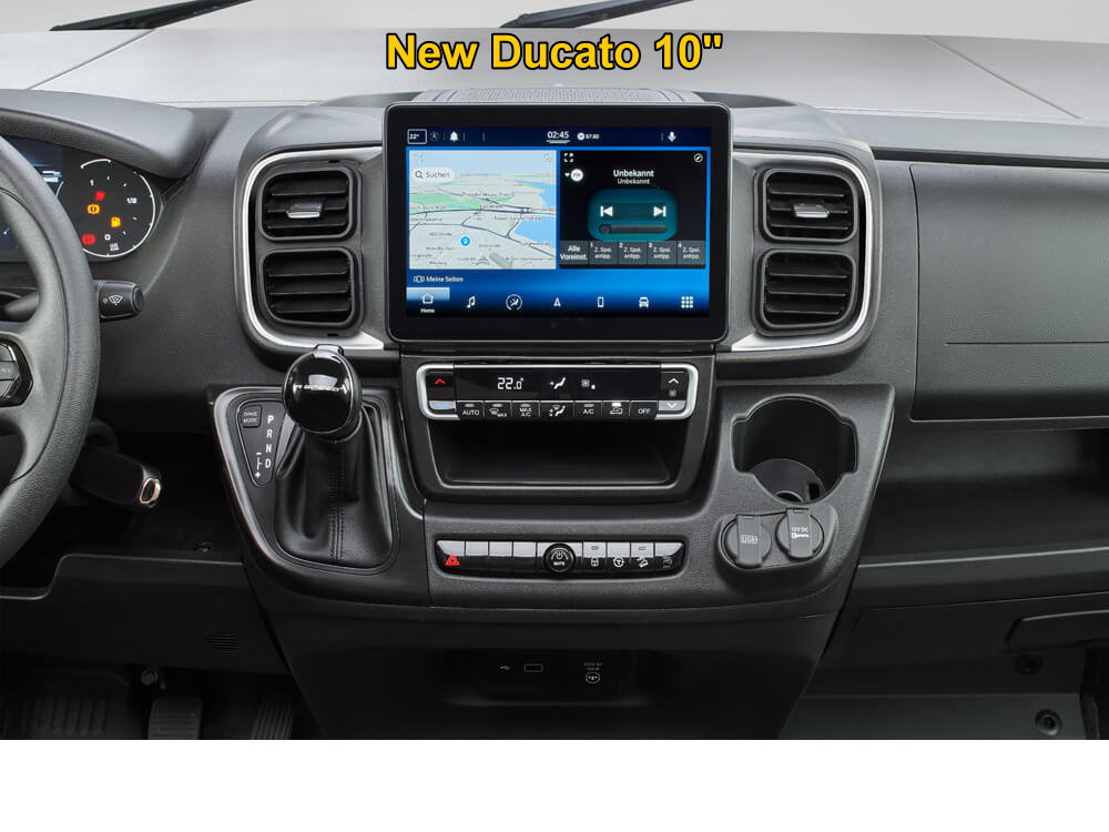 Bakkamera interface NY Fiat Ducato 10" Uconnect