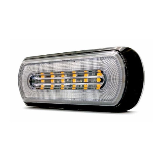 Kombi LED hvid positionslygte / baklys med orange advarsels lys - Image 3