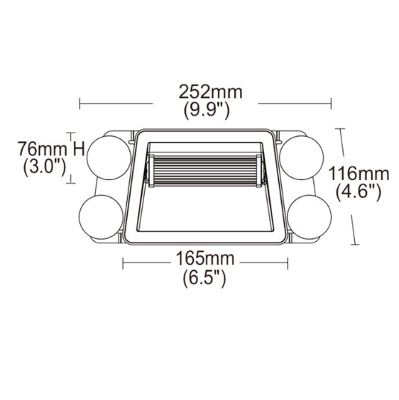 Led frontrude blitzlampe udrykning blåt lys - Image 3