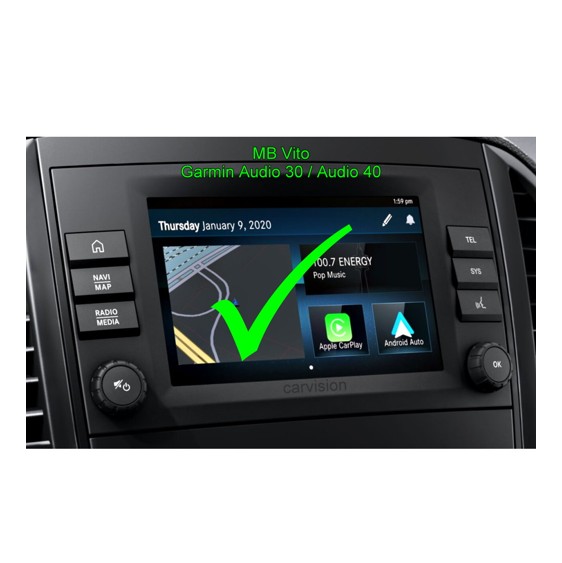 Bakkamera interface MB Vito W447 med Audio 30/40