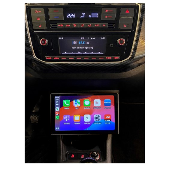 Apple Carplay til VW UP med Android auto på 9" skærm