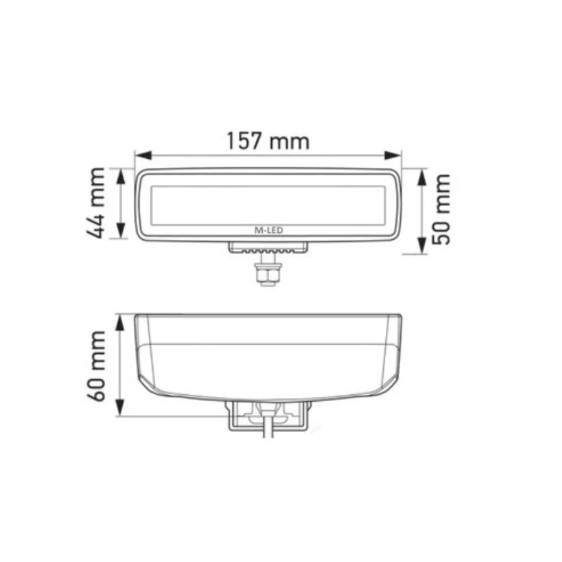 Kombi LED Arbejdslampe, blitzlys, baklys E mærket - Image 4