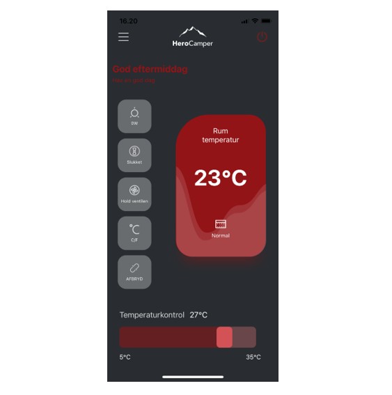 Hero Elektrisk luftvarmer 1500 watt - Image 3